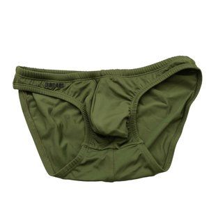 NEW Grand Axis Mens Swim Bikini Briefs Size Large Green Made in USA